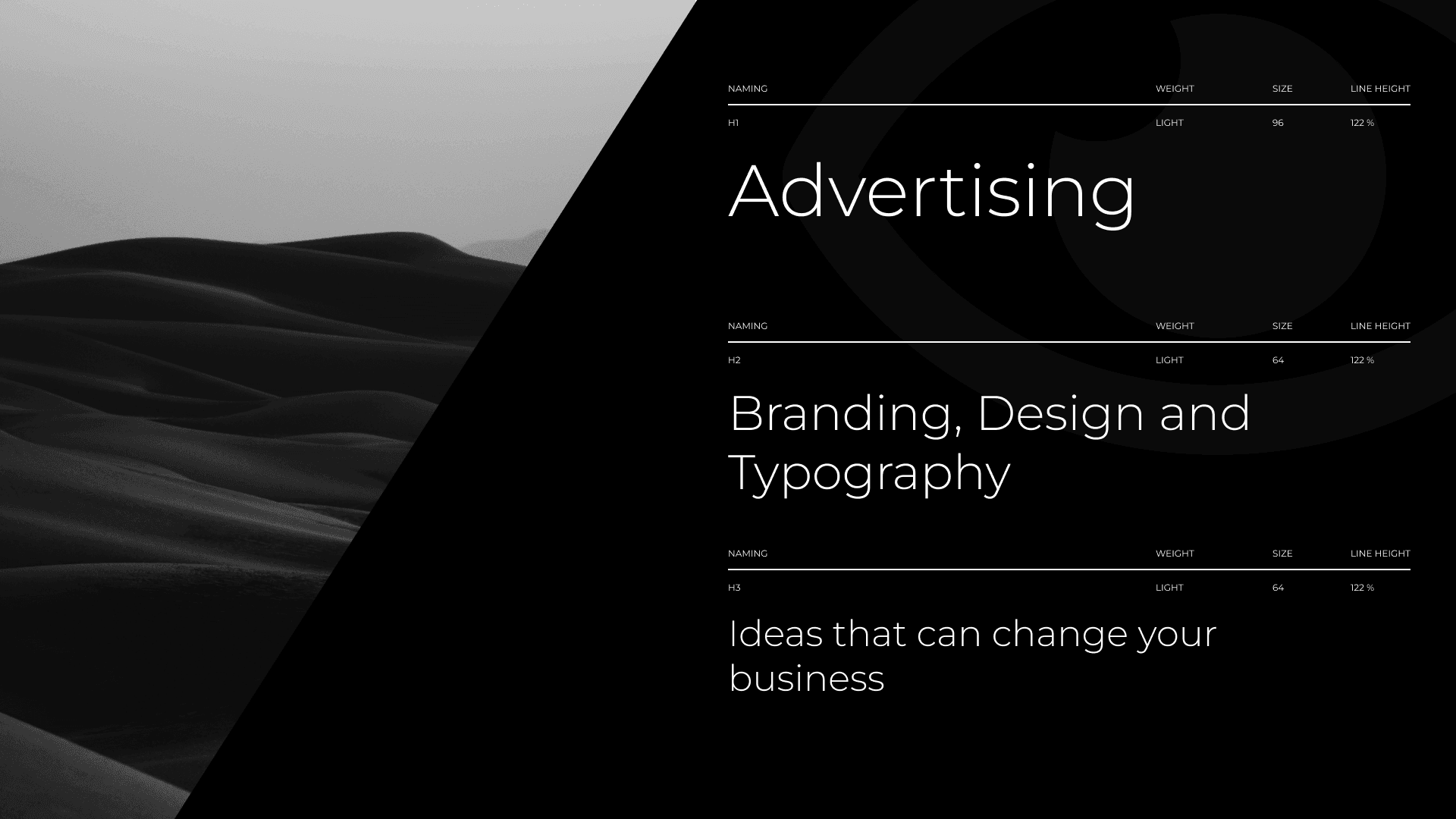 advertysing, branding and design, project 1